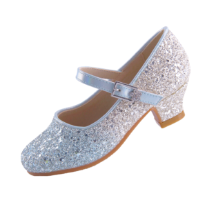 EIGHT KM Girls High Heel Dress Shoes Mary Jane Wedding Party Pumps Princess Shoes EKM7015 Gradual Sparkle Glitter Color