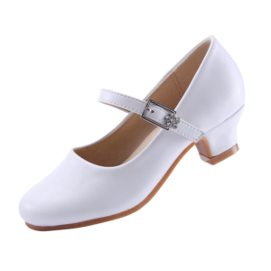 EIGHT KM Girls High Heel Dress Shoes Mary Jane Wedding Party Pumps Princess Shoes EKM7015 Athena Microfiber