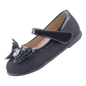 EIGHT KM Toddler Girls Dress Shoes Mary Jane Princess Wedding Ballerina Flats Shoes EKM7063 Crown Minerva Sparkly Glitter - Crown Minerva Collection